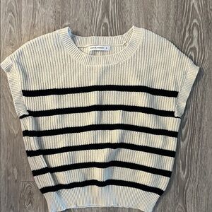 moon & madison Cream Ribbed Knit Sweater